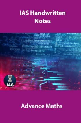 IAS Handwritten Notes Advance Maths